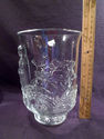 Fenton Art Glass Vase, Clear, Empress, Raised Figu