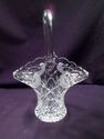 Two Crystal Baskets, Cut Crystal, Floral, Set, Lar