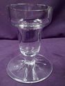 Three Elegant Glass Candlesticks, Candleholders, V