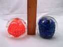 Two Art Glass Paperweights, Possibly Erickson, Pla