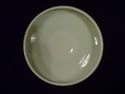 Footed Bowl, Cambridge, Ivory Opaque Green, Vintag