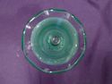 Green Glass Vase, Marked Imperial Glass, Vintage, 