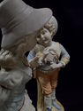 Pair of Antique Bisque Boy, Girl Figurines, Statue