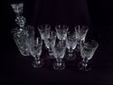 Cut Crystal Red Wine Decanter, 8 Wine Glasses, Vin