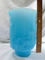 Vase, Fenton Empress, Art Glass, Blue, Marked, Sti