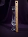 Vintage Cut Crystal Footed Vase "Architectural"