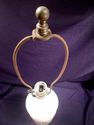 Early to Mid 20th Century Ceramic Lamp, Brass Base