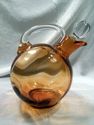 Decanter, Cambridge Tilt Ball, Labeled, Amber, Cle