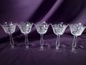 Set Of Five Fostoria Elegant Glass Low Sherbet, Ch