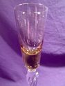 Set of Six Amber Tall Cordials, Toasting Glasses, 