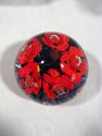 Interesting Floral Art Glass Paperweight