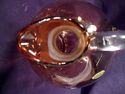 Decanter, Cambridge Tilt Ball, Labeled, Amber, Cle