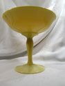 Compote, Rare Cambridge Opaque Primrose Color, Vin