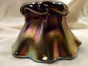 Iridescent Art Glass Vase, Signed by Artist, Purpl