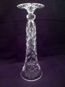 Two Cut Crystal Vases, 10 1/4" & 6" Height, Footed