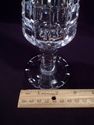 Vintage Cut Crystal Footed Vase "Architectural"