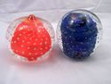 Two Art Glass Paperweights, Possibly Erickson, Pla