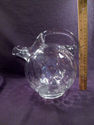 Cambridge Ball Pitcher, Dimpled, Clear Glass, Ocul