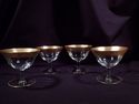 19th Century Flint Glass Sherbets, Antique, Gold R