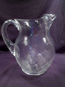 Early Cambridge Pitcher, Swirl Pattern, Clear, Gla