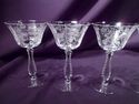 Set Of Five Fostoria Elegant Glass Low Sherbet, Ch