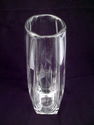 Tall Engraved Cut Crystal Long-Stem Vase, 1 3/4 Lb