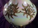 Lamp, Very Large Glass, Opalescent, Ormolu Overlay