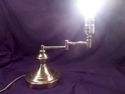 Brass Table Lamp, 15" with Movable Arm, Students',