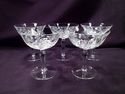 Set of 5 Cut Crystal Champagne, Dessert, Shrimp Co