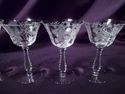 Set Of Five Fostoria Elegant Glass Low Sherbet, Ch