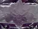 Liqueur Decanter, Cut Crystal, Czech, Glass, Fruit