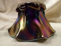 Iridescent Art Glass Vase, Signed by Artist, Purpl