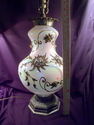 Lamp, Very Large Glass, Opalescent, Ormolu Overlay