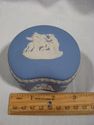 Set of Two Wedgwood Jasperware Blue Dresser Boxes