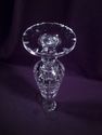 Vintage Cut Crystal Footed Vase "Architectural"