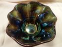 Iridescent Art Glass Vase, Signed by Artist, Purpl