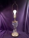 Antique Lamp, American Brilliant Period, Cut Cryst
