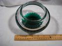 Superb Signed Art Glass Bowl, Emerald, Clear, Opal