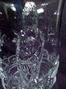 Fenton Art Glass Vase, Clear, Empress, Raised Figu