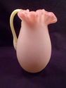 Cream Pitcher, Burmese Glass, Antique, Fluoresces