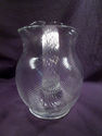 Early Cambridge Pitcher, Swirl Pattern, Clear, Gla