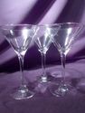 Collection of Three Martini Glasses