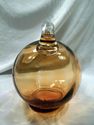 Decanter, Cambridge Tilt Ball, Labeled, Amber, Cle