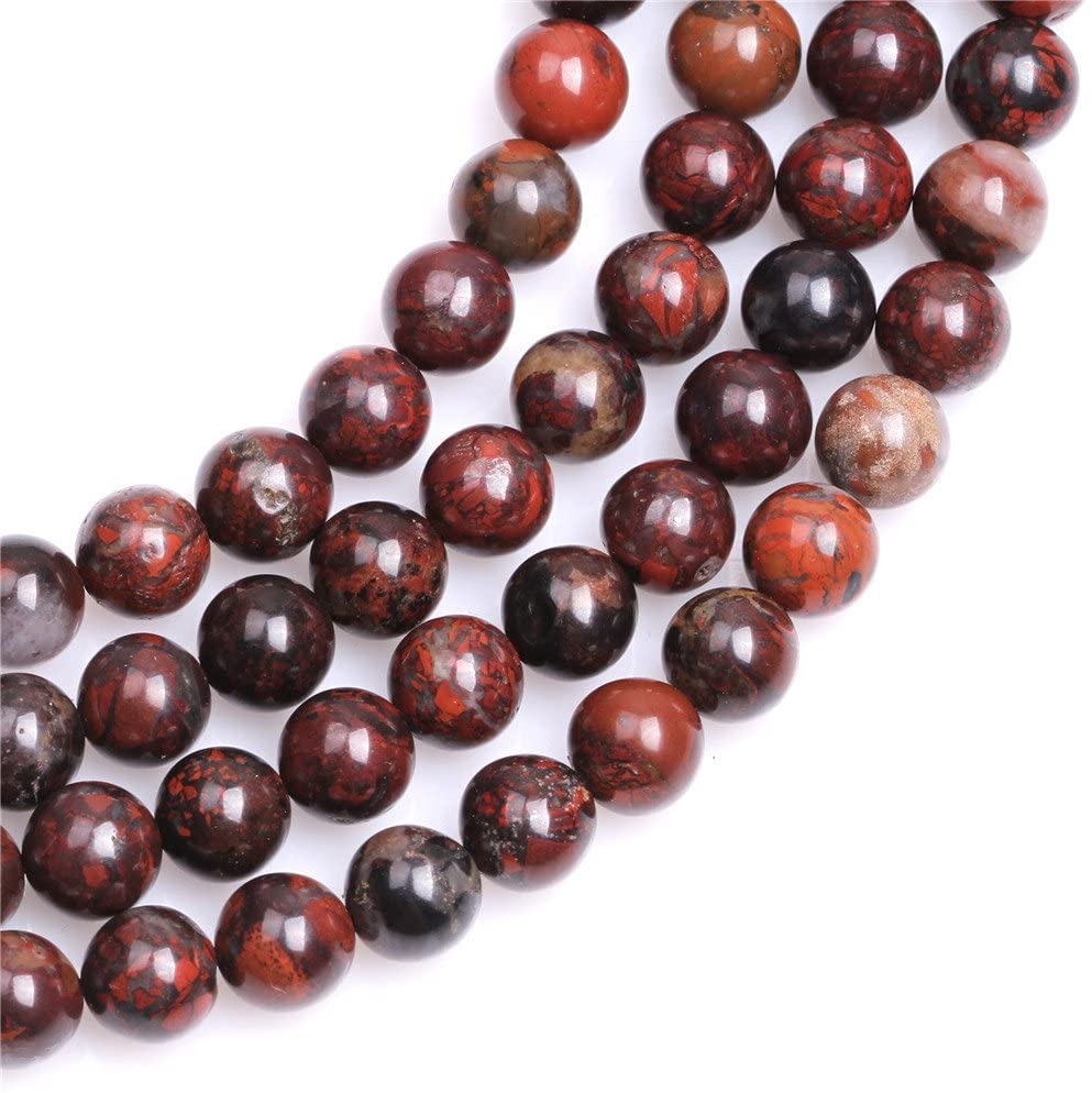 Poppy Jasper 8mm Strand, Raw Treasures Beads, Tools, Supplies