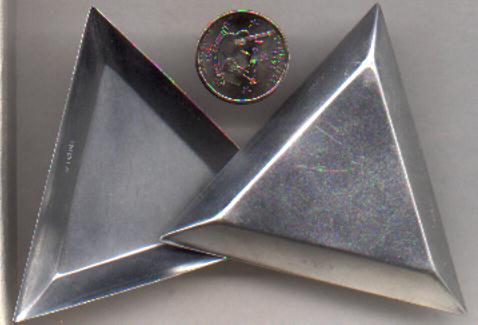 6 - Aluminum Bead Sorting Trays Triangle