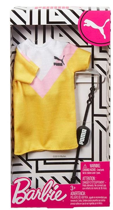Barbie Puma Yellow and Pink Tennis Dress Fashion P