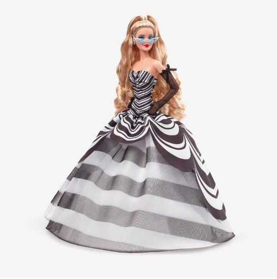 2024 Barbie Signature 65th Anniversary Sapphire Blonde HRM58 IN