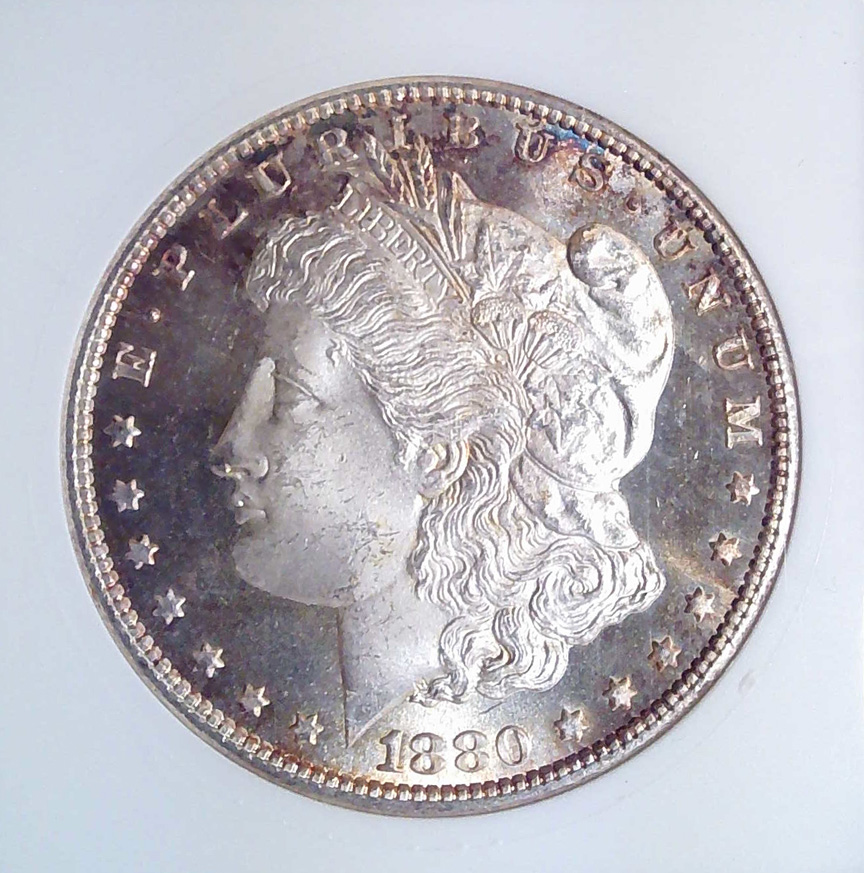 1880 S Morgan Dollar ANACS Graded MS64DMPL Cameo S
