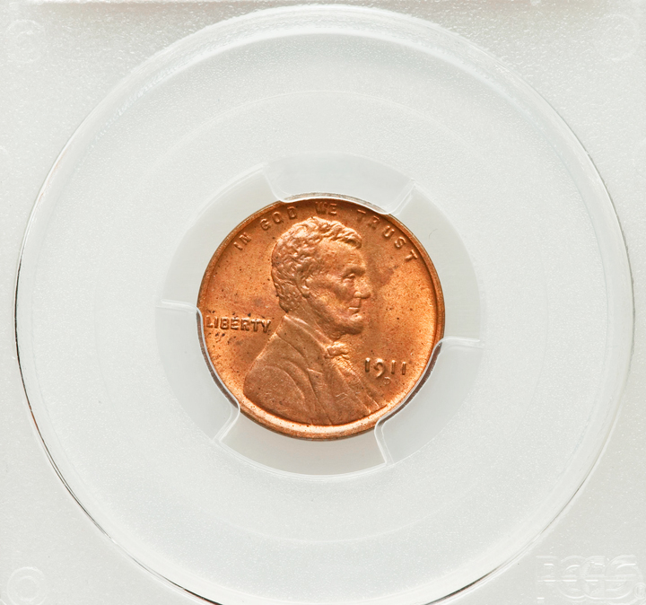 1911 D Lincoln Wheat Cent PCGS Graded MS64RB CAC G
