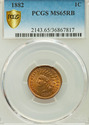 1882 PCGS MS65RB Indian Head Cent - Excellent Coin